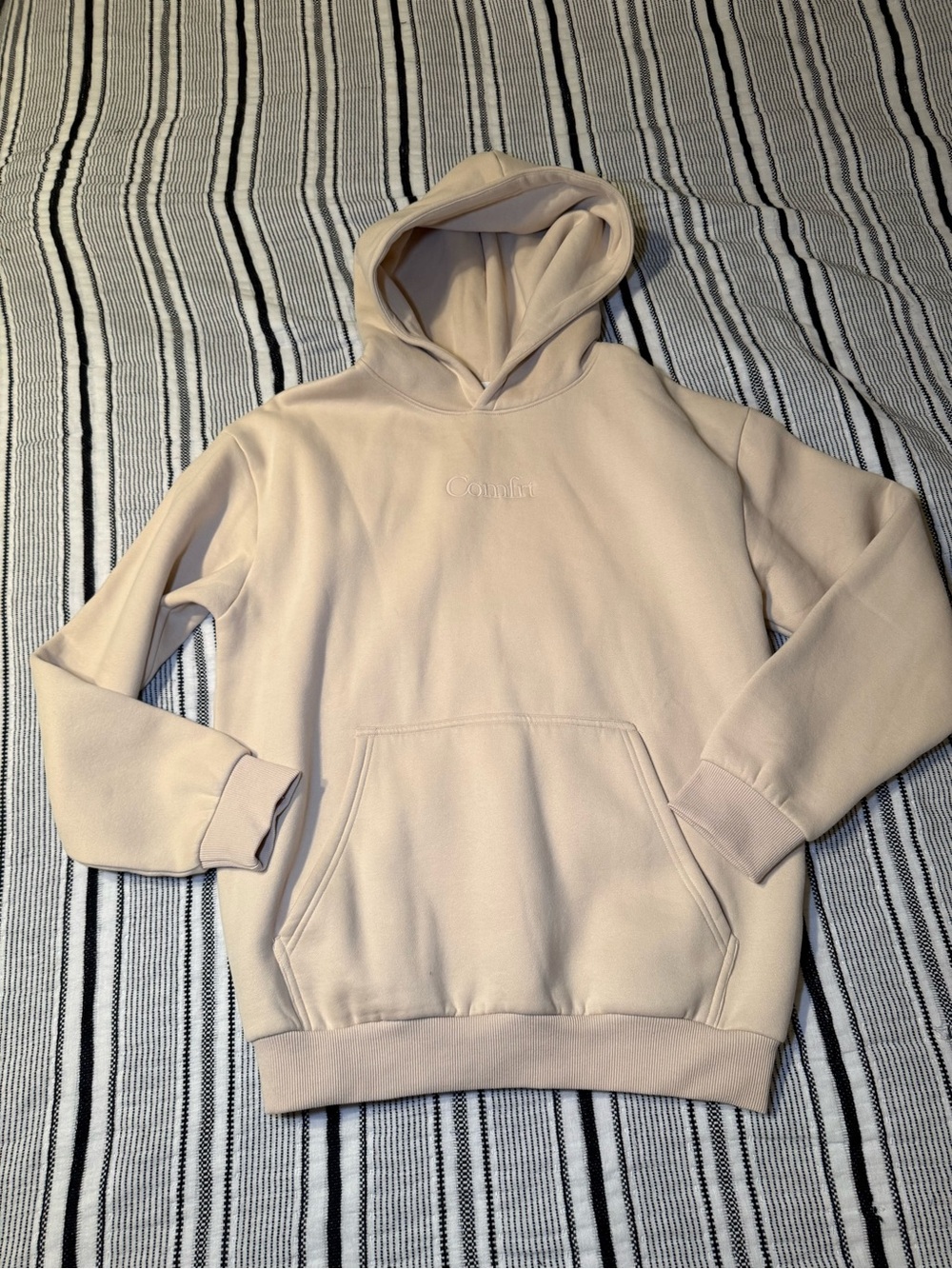 Comfort Beige Pullover Hoodie